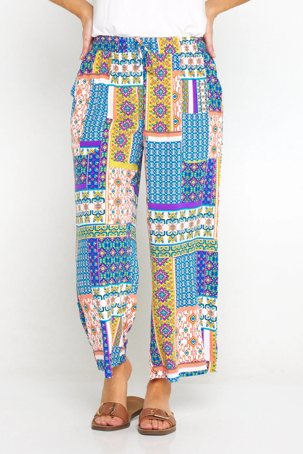 Aiko Lightweight Pants - Cobalt/Citrus Ceramic