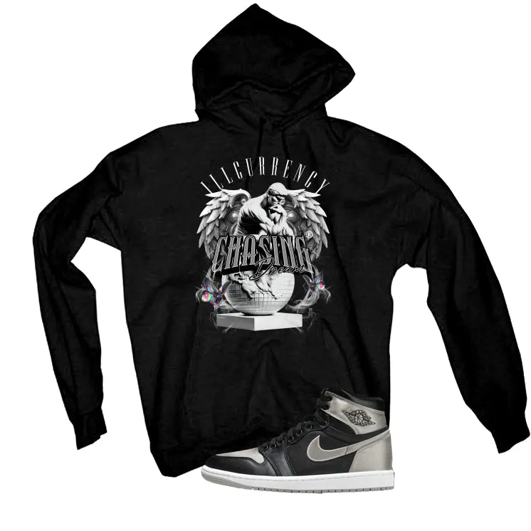 Air Jordan 1 High OG WMNS Satin Shadow Black T-Shirt (Chasing Dreams)| illcurrency