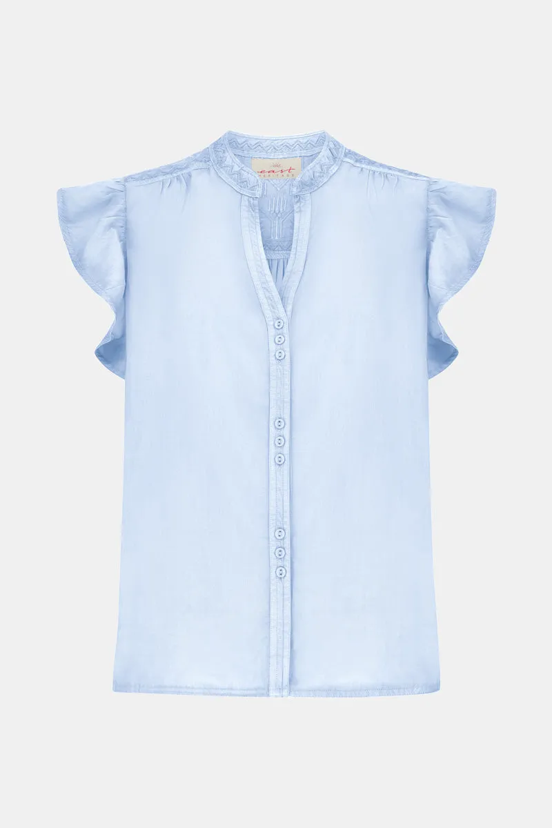 Aiza Light Blue Top