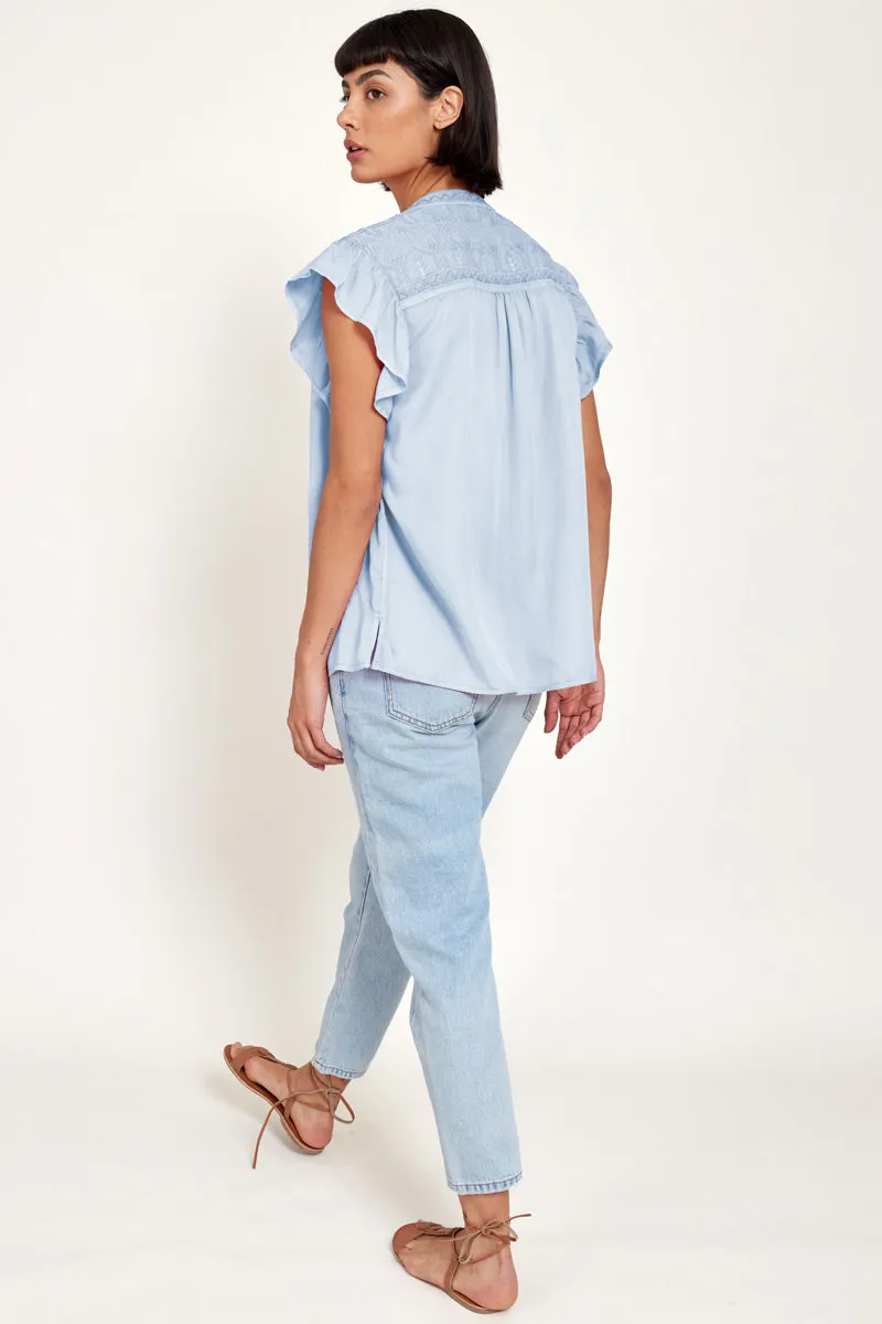 Aiza Light Blue Top