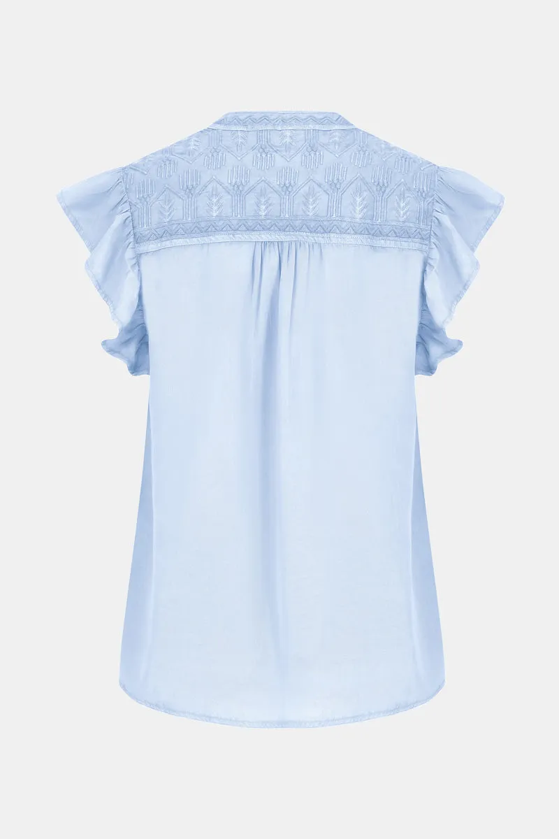 Aiza Light Blue Top