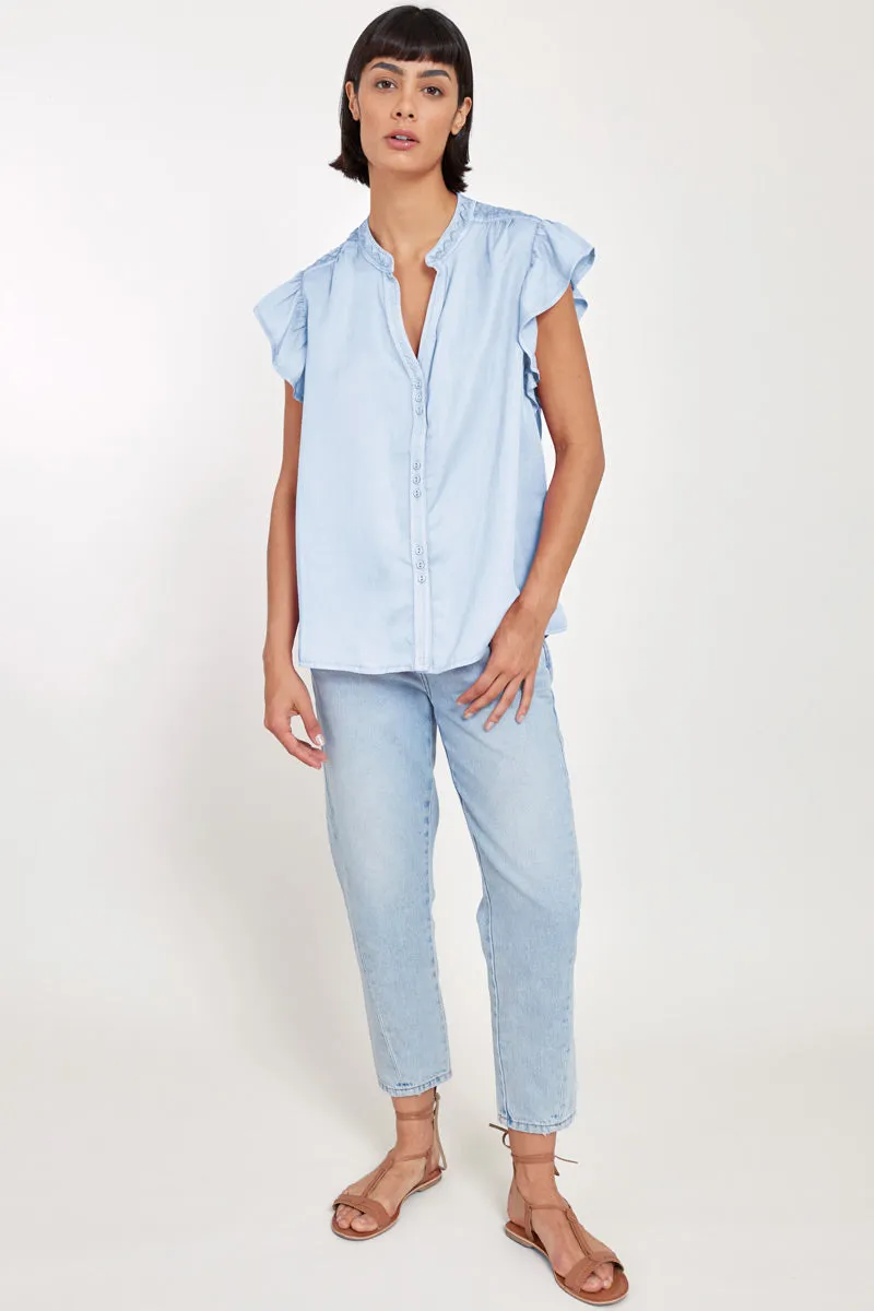 Aiza Light Blue Top