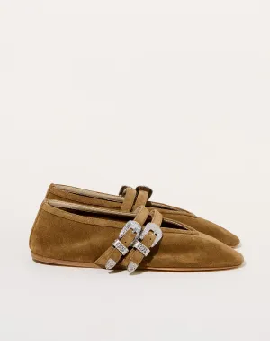 Ballet Claudia Slipper in Taupe
