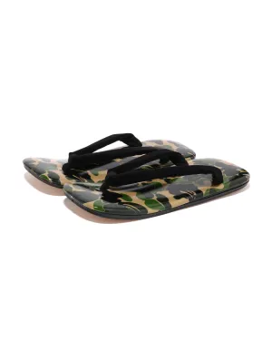 Bape Camo Japanese Sandals - Green