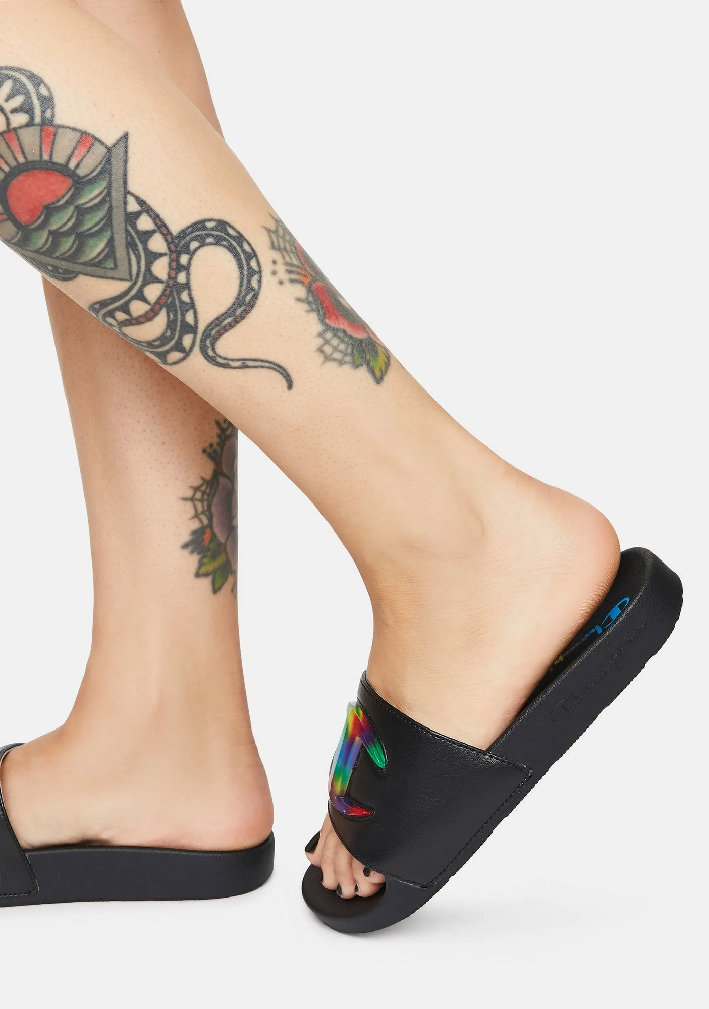 Black IPO Jellie Slide Sandals
