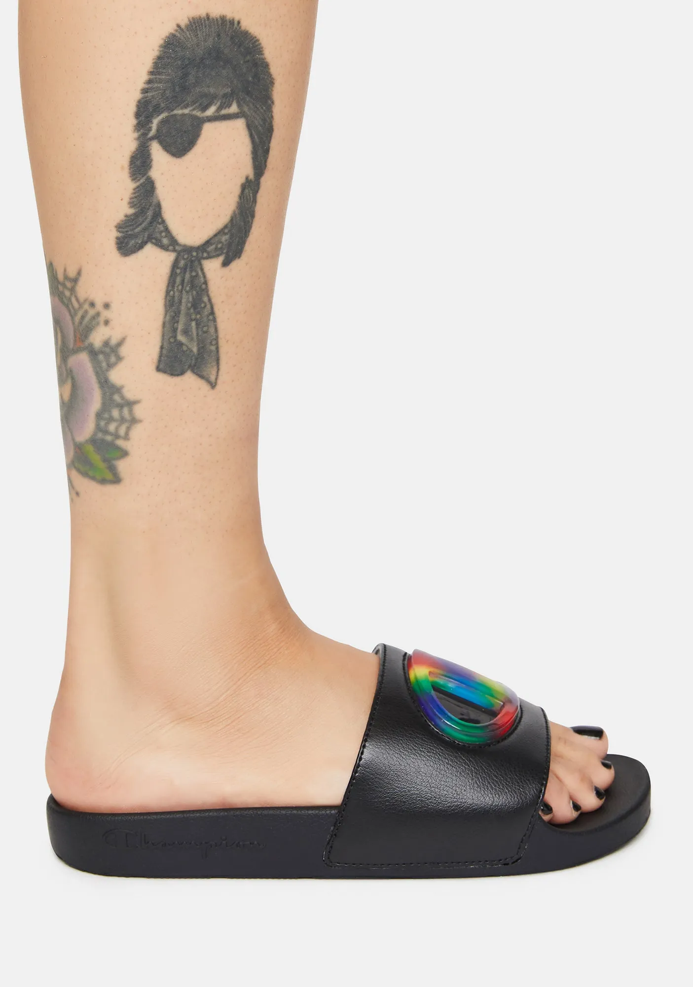 Black IPO Jellie Slide Sandals
