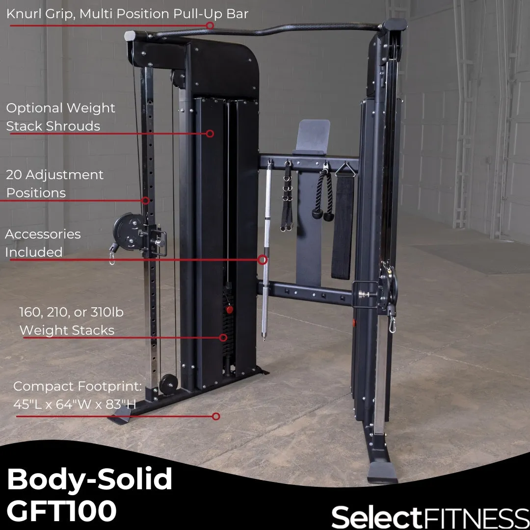 Body Solid GFT100 Functional Trainer Cable Machine