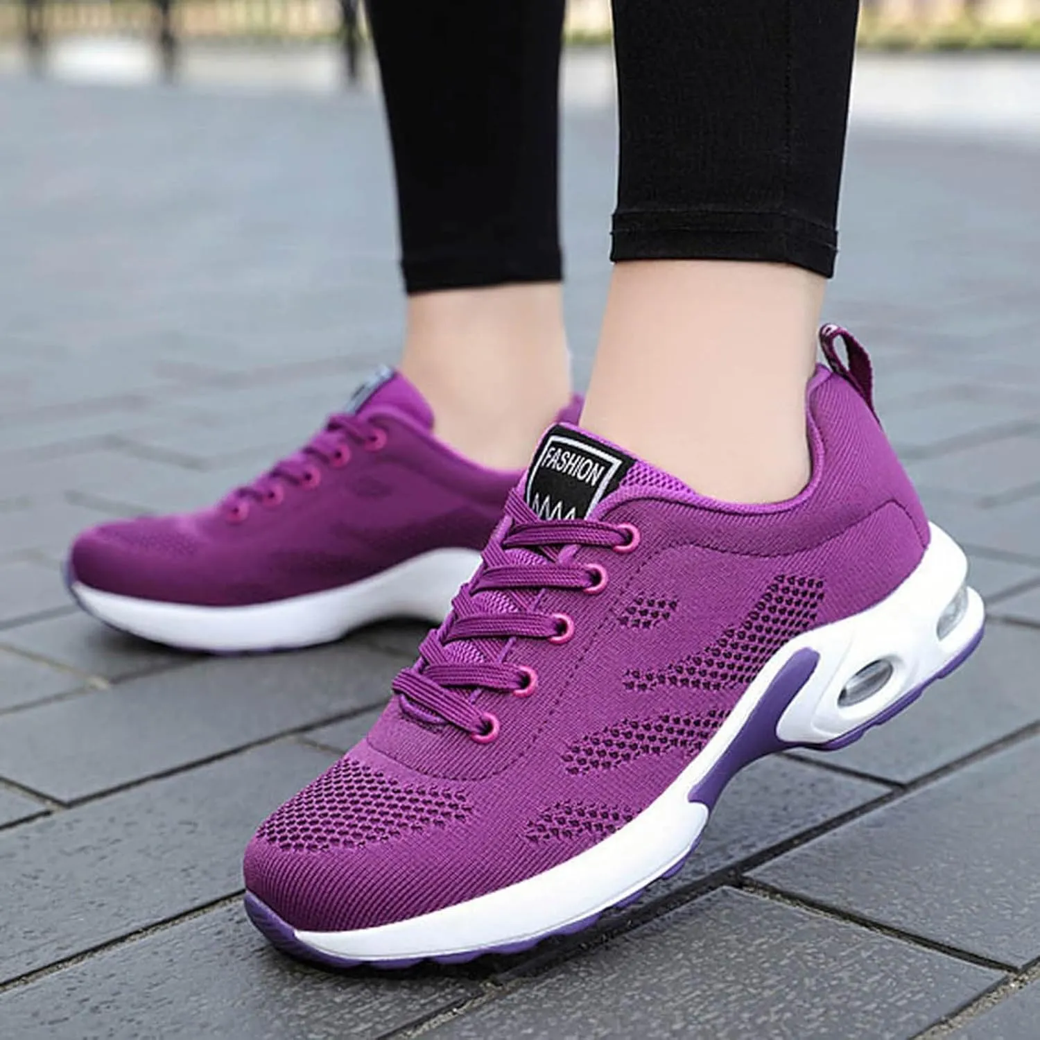 Cathalem Orthopedic Sneakers for Women Air Cushion Running Shoes Lightweight Tennis Walking Shoes Mesh Breathable Sneakers