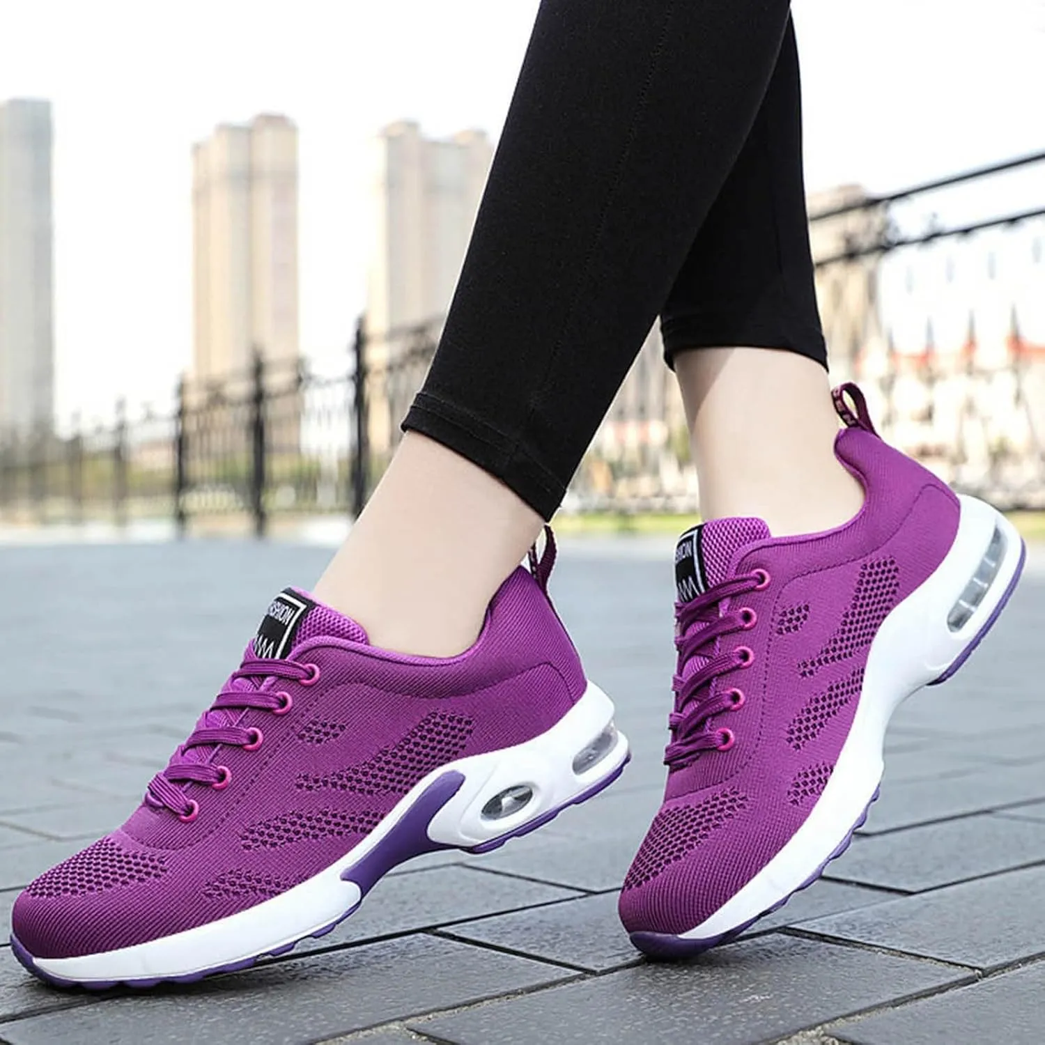 Cathalem Orthopedic Sneakers for Women Air Cushion Running Shoes Lightweight Tennis Walking Shoes Mesh Breathable Sneakers