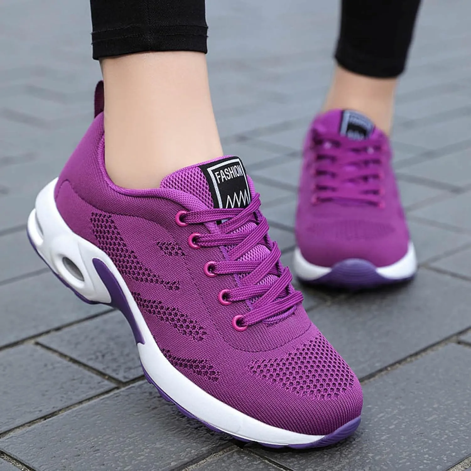 Cathalem Orthopedic Sneakers for Women Air Cushion Running Shoes Lightweight Tennis Walking Shoes Mesh Breathable Sneakers