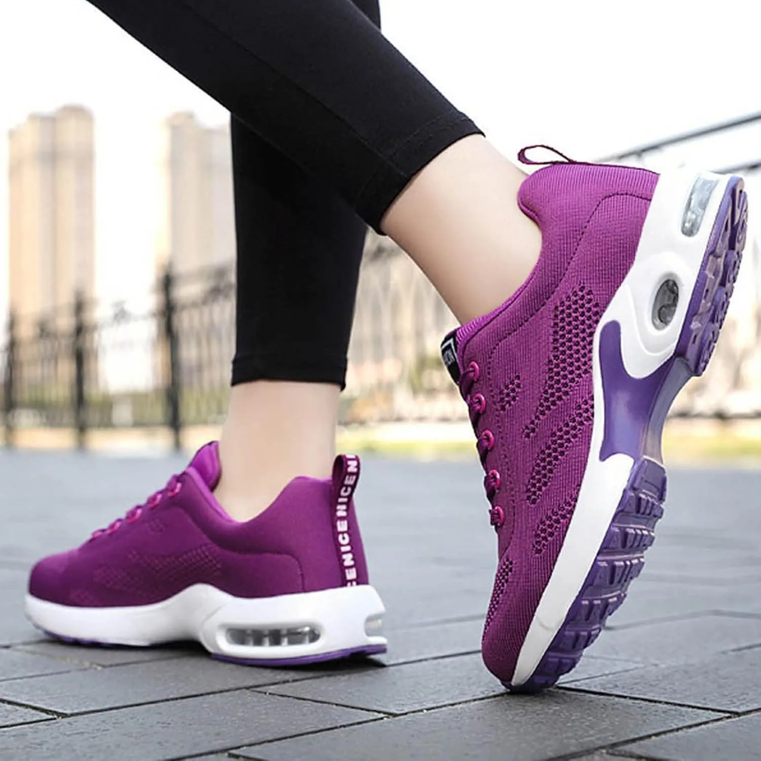 Cathalem Orthopedic Sneakers for Women Air Cushion Running Shoes Lightweight Tennis Walking Shoes Mesh Breathable Sneakers