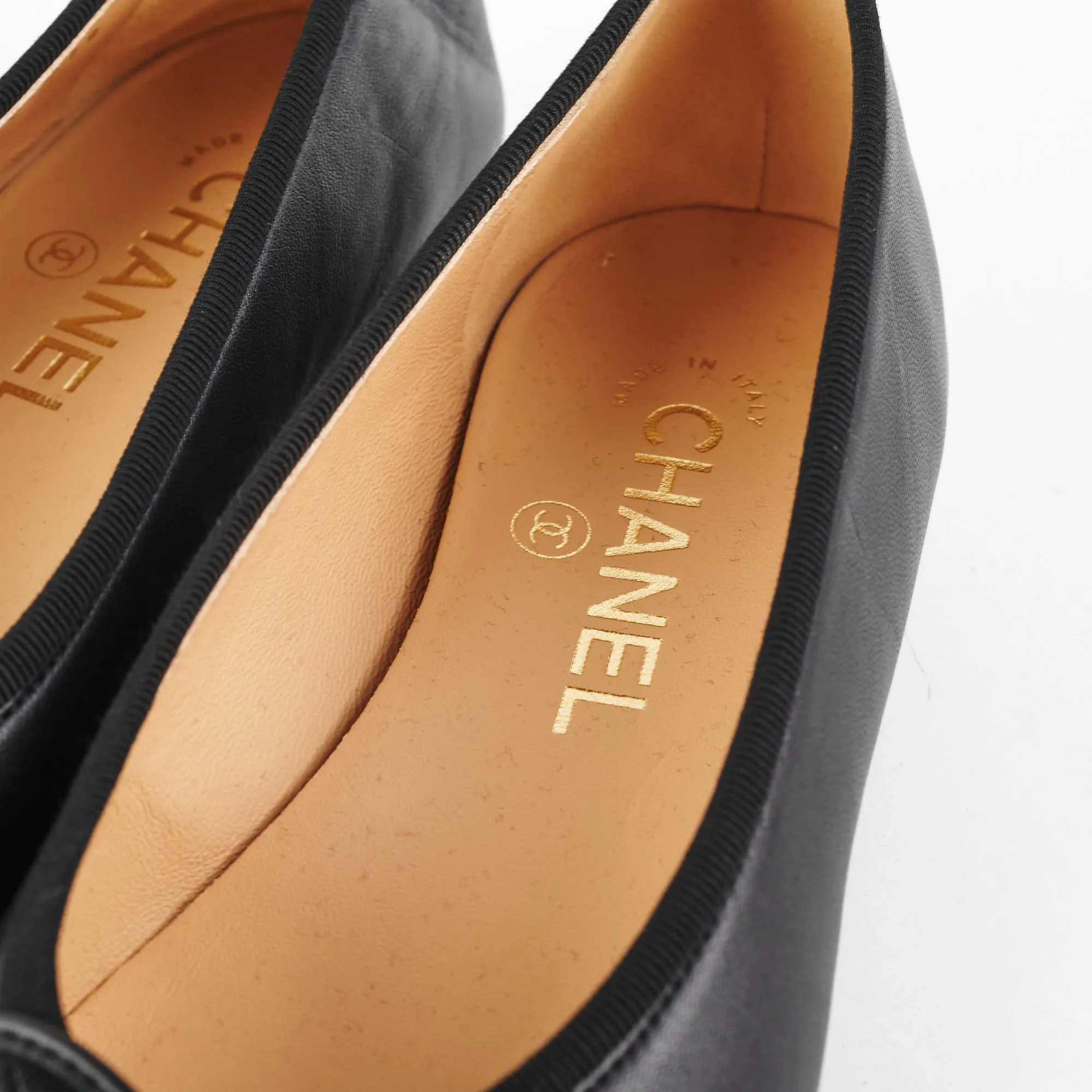 Chanel Ballet Flats Size 36 Black