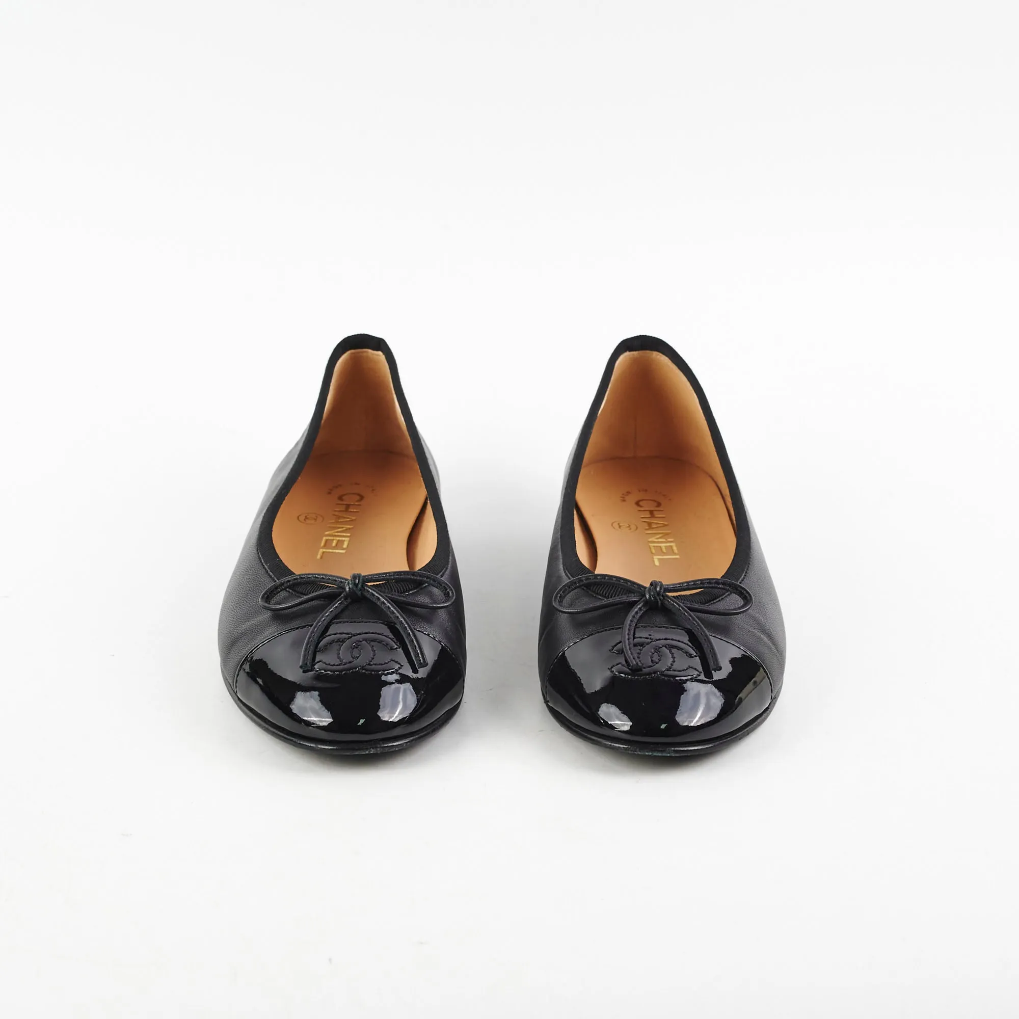 Chanel Ballet Flats Size 36 Black