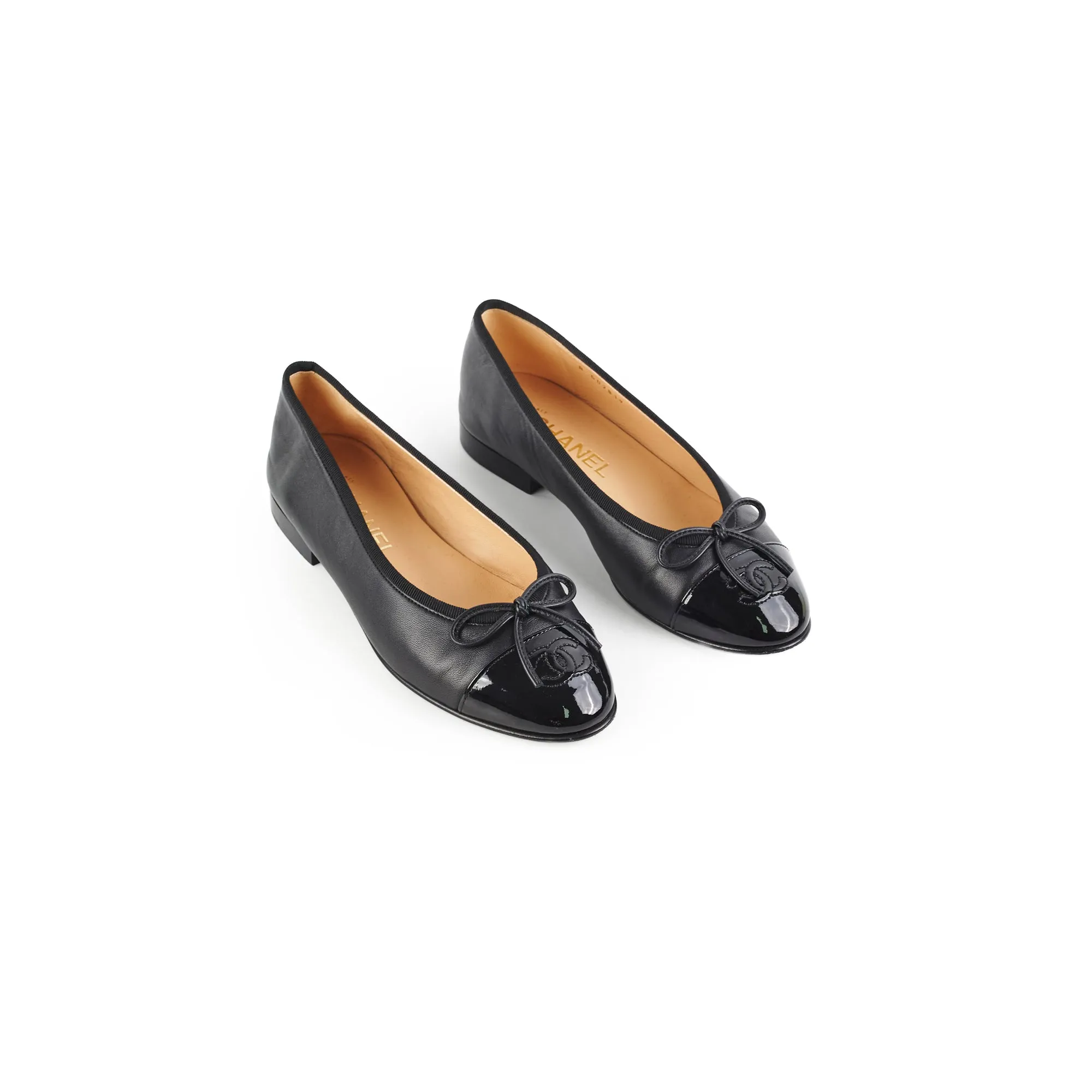 Chanel Ballet Flats Size 36 Black