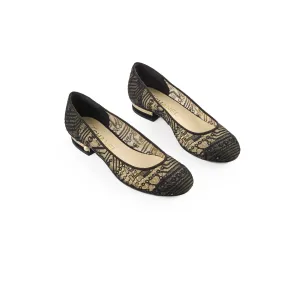 Chanel Lace Ballet Flats Black Size 35.5