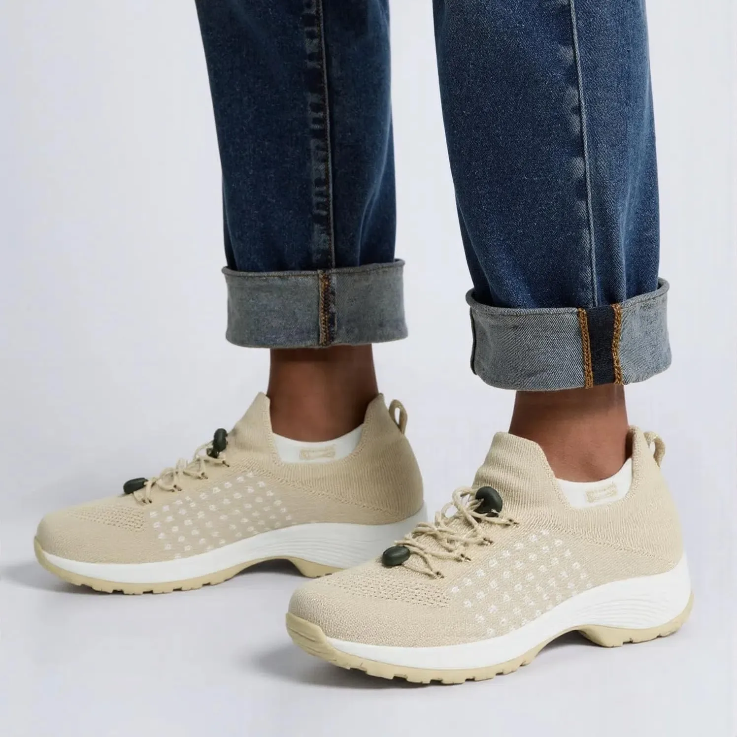 Comfortable Women's Shoes, Comfortwear Ortho Stretch Cushion Shoes, Sports Walking Shoes, Plus Size