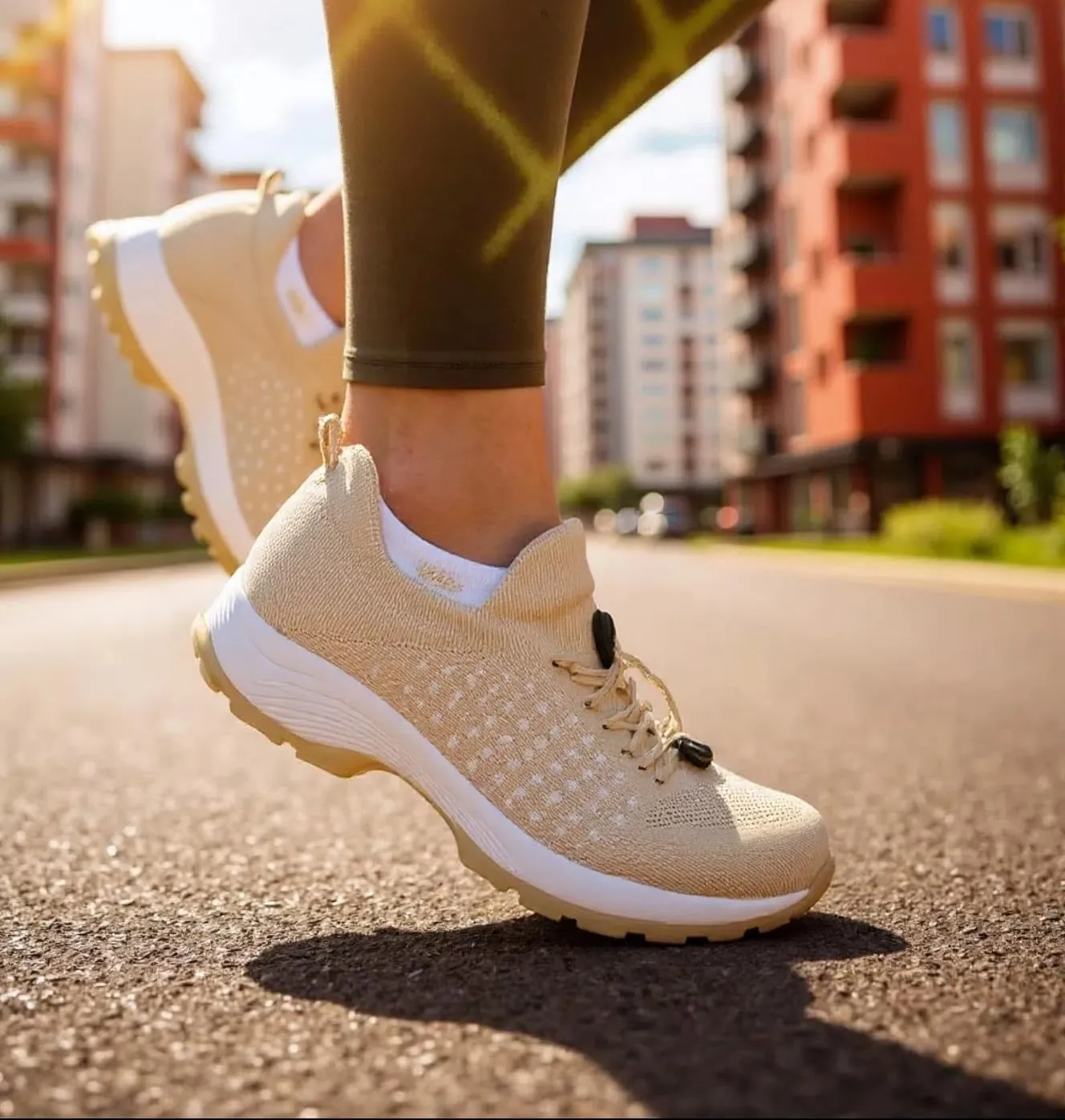 Comfortable Women's Shoes, Comfortwear Ortho Stretch Cushion Shoes, Sports Walking Shoes, Plus Size
