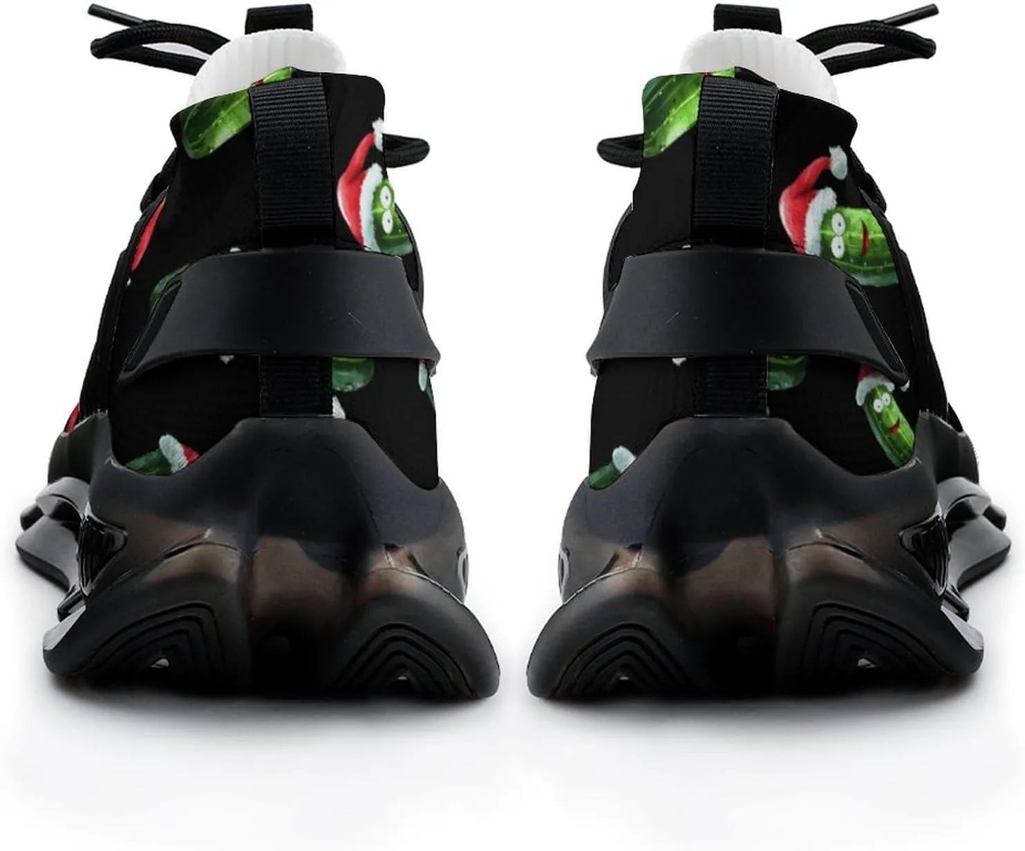 Cucumber Vegetable Vegan Christmas Hat Men's Tennis Shoes Fashion Athletic Sneakers for Sport Walking Running Workout