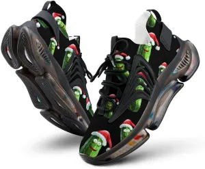 Cucumber Vegetable Vegan Christmas Hat Men's Tennis Shoes Fashion Athletic Sneakers for Sport Walking Running Workout