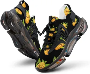 Cute Corn Vegetable Vegan Men's Tennis Shoes Fashion Athletic Sneakers for Sport Walking Running Workout