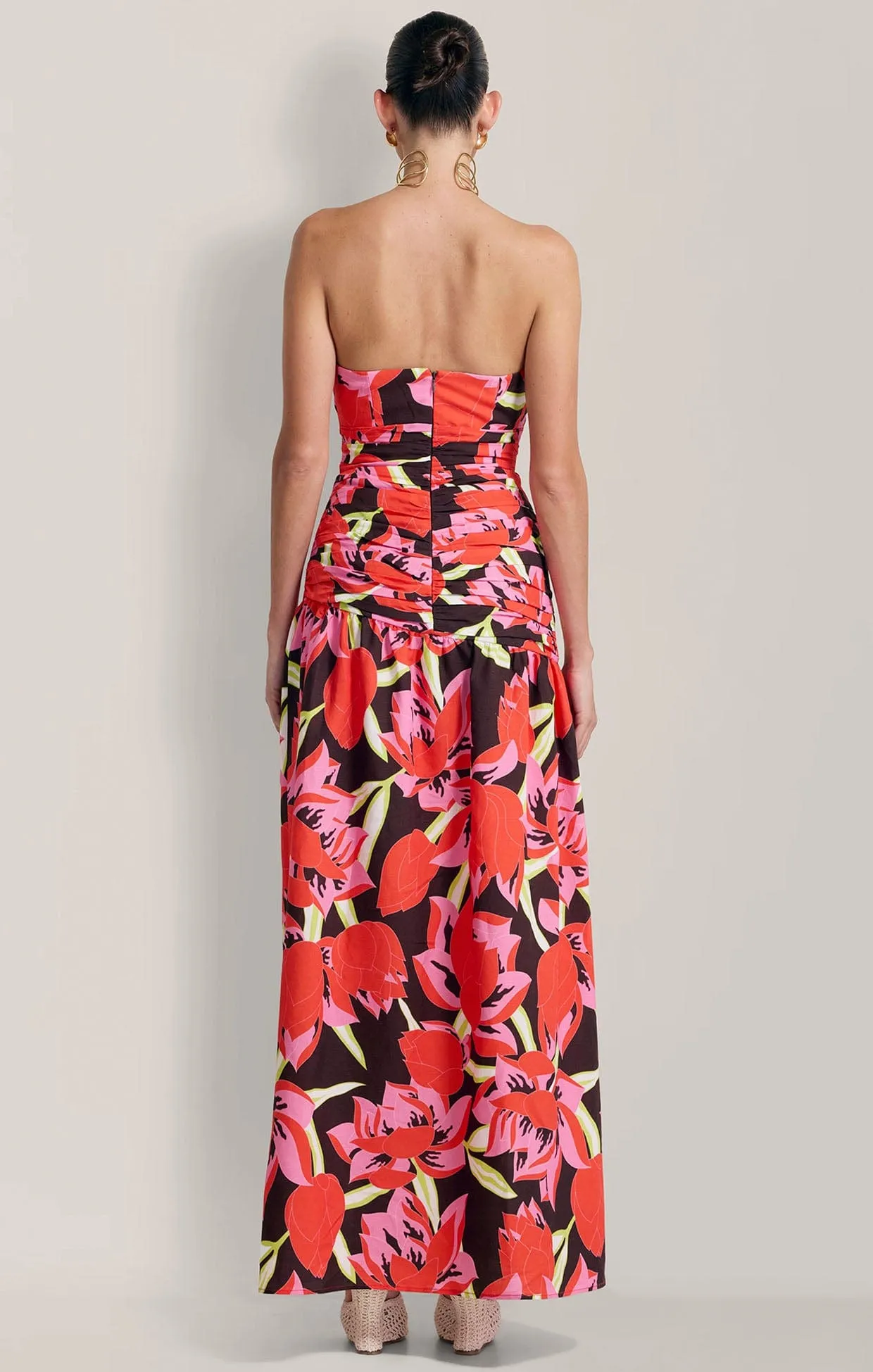 DOLCIE MAXI DRESS IN ROJO PRINT