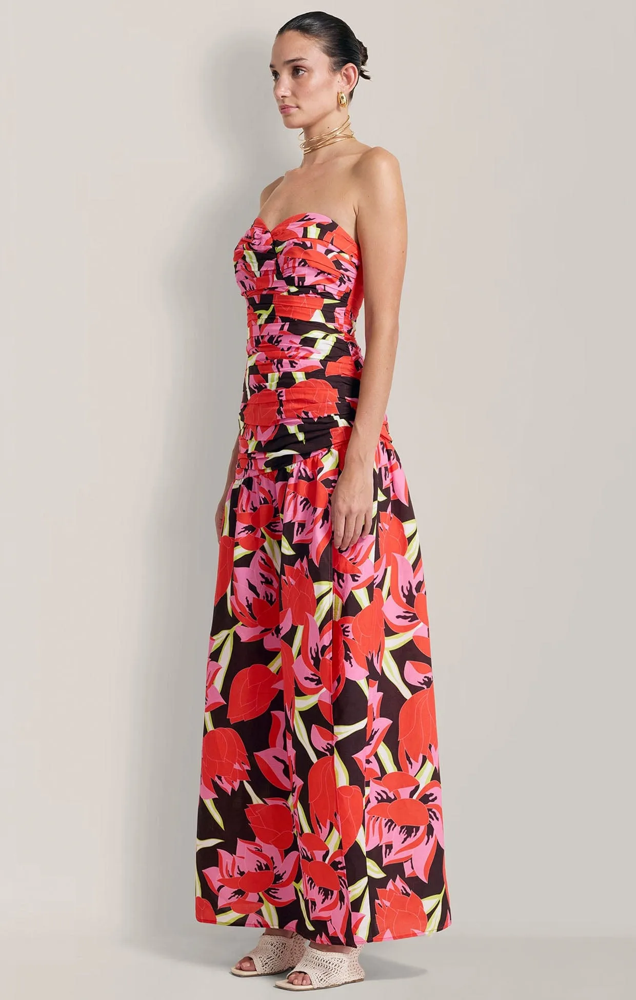 DOLCIE MAXI DRESS IN ROJO PRINT