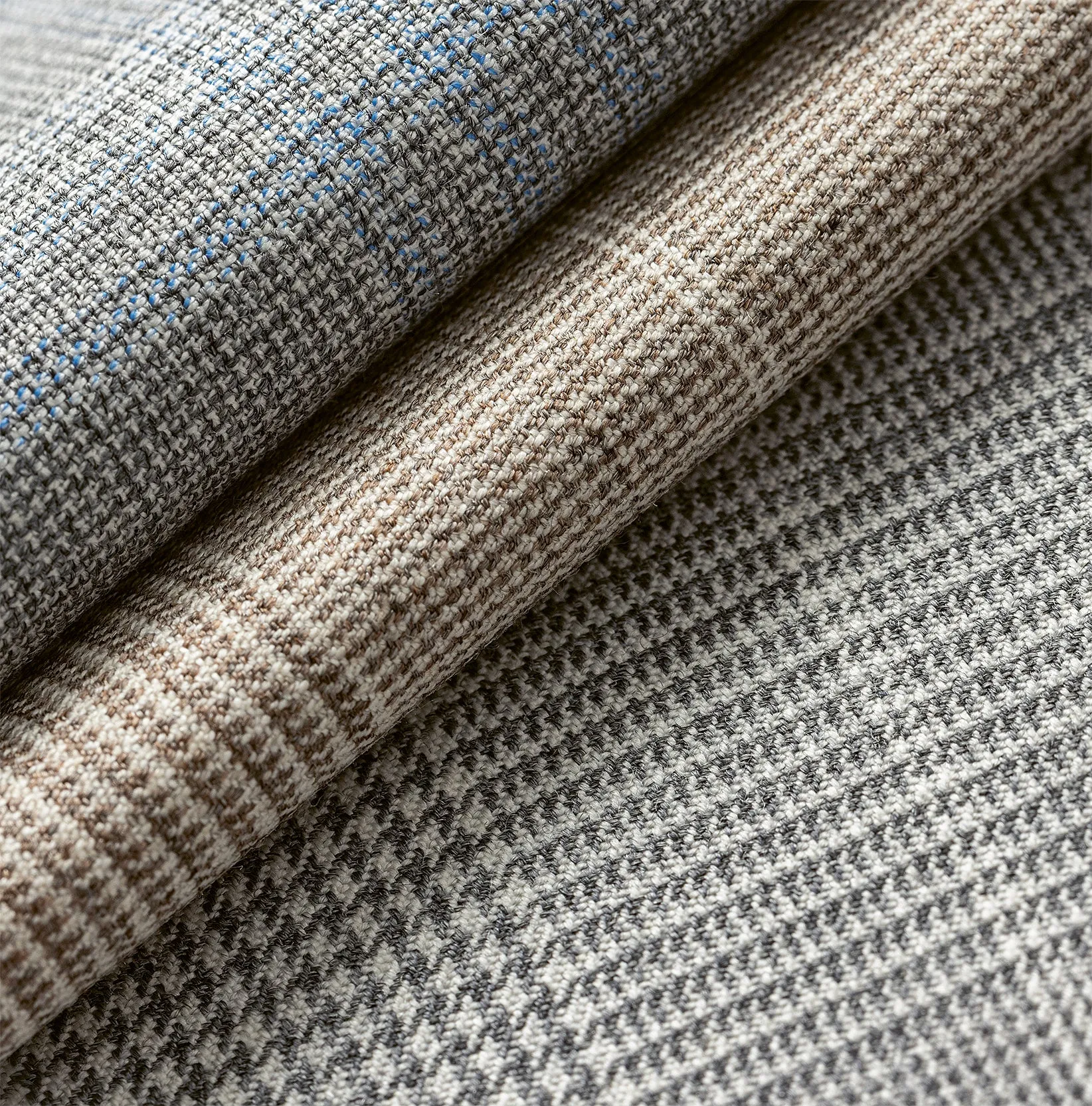 Drago Light Grey S130 Wool With Ivory Glencheck
