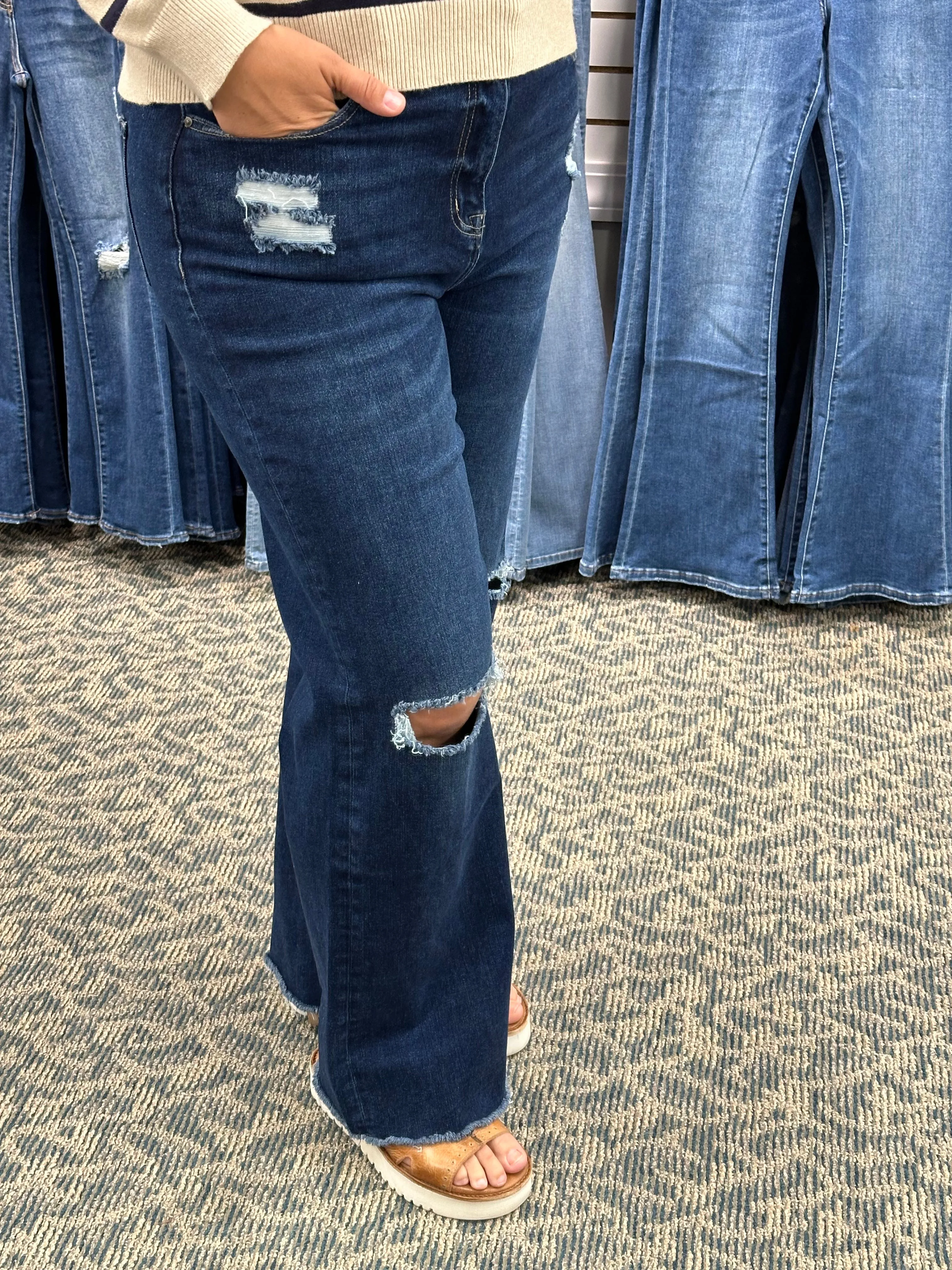 Duke High Rise Wide Leg (Mica)