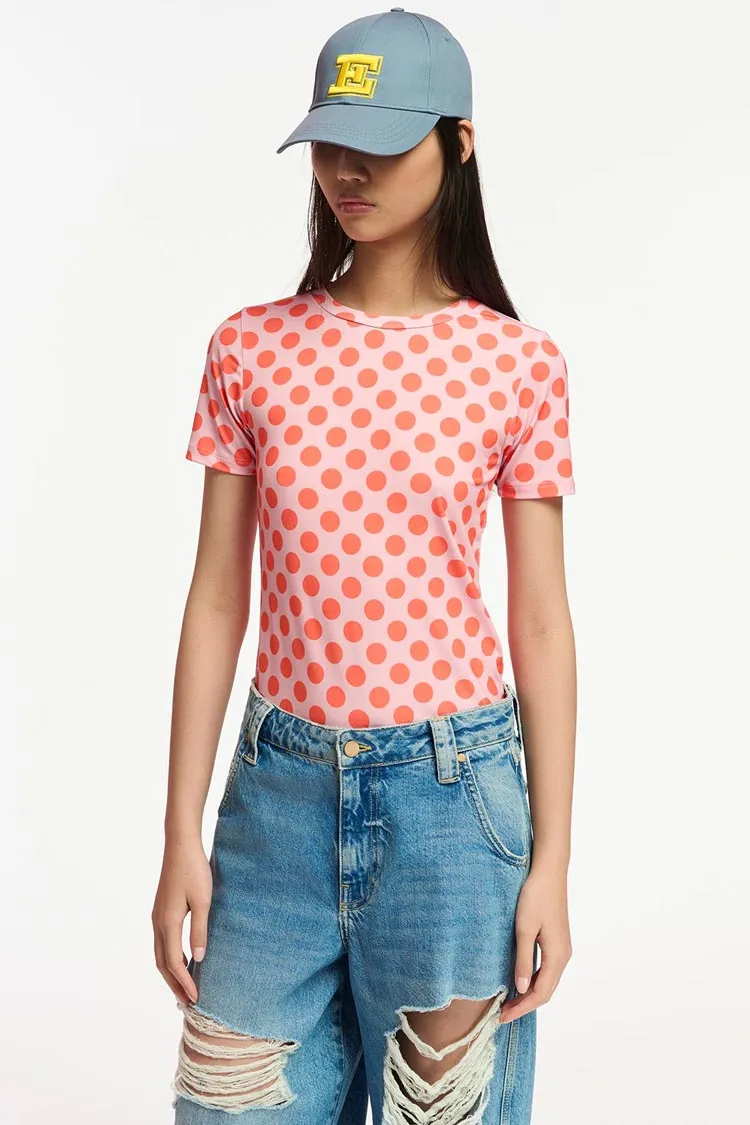 Fioco Polka-dotted SS Jersey Shirt