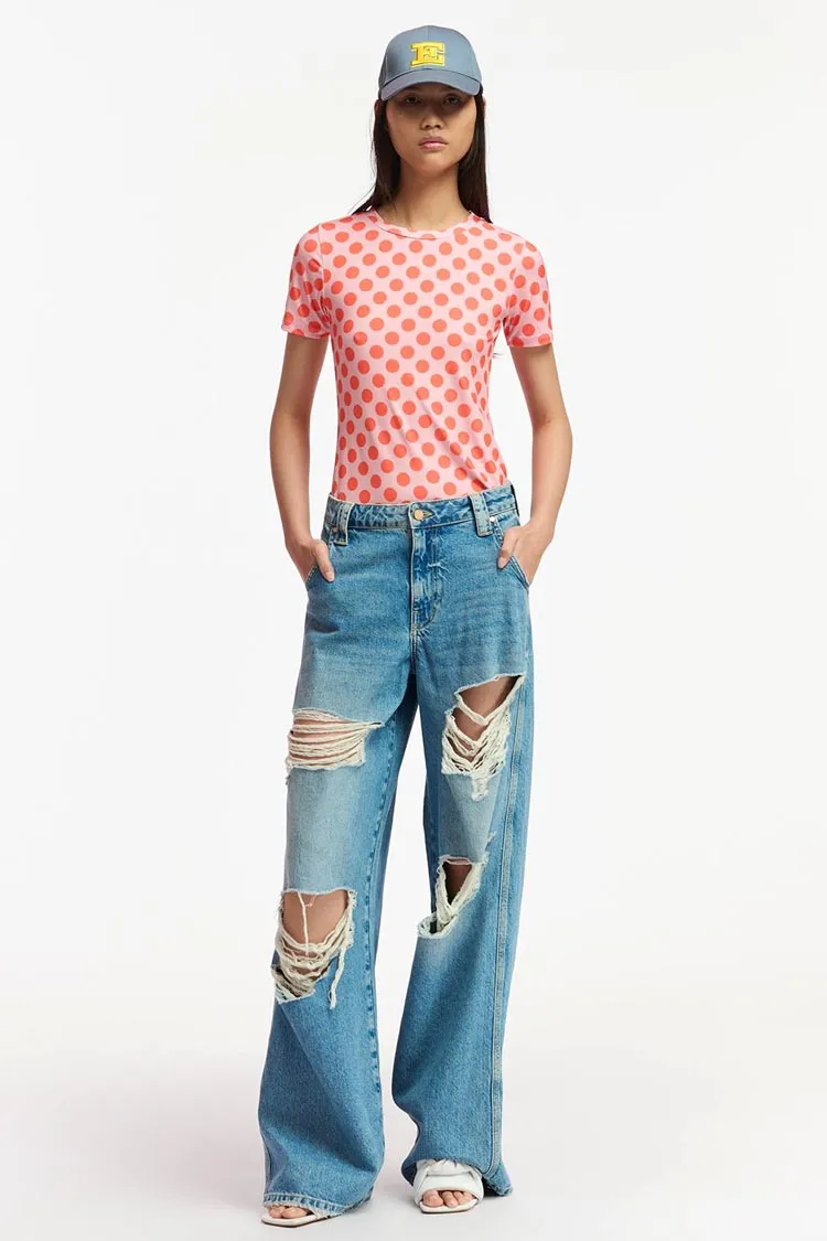 Fioco Polka-dotted SS Jersey Shirt
