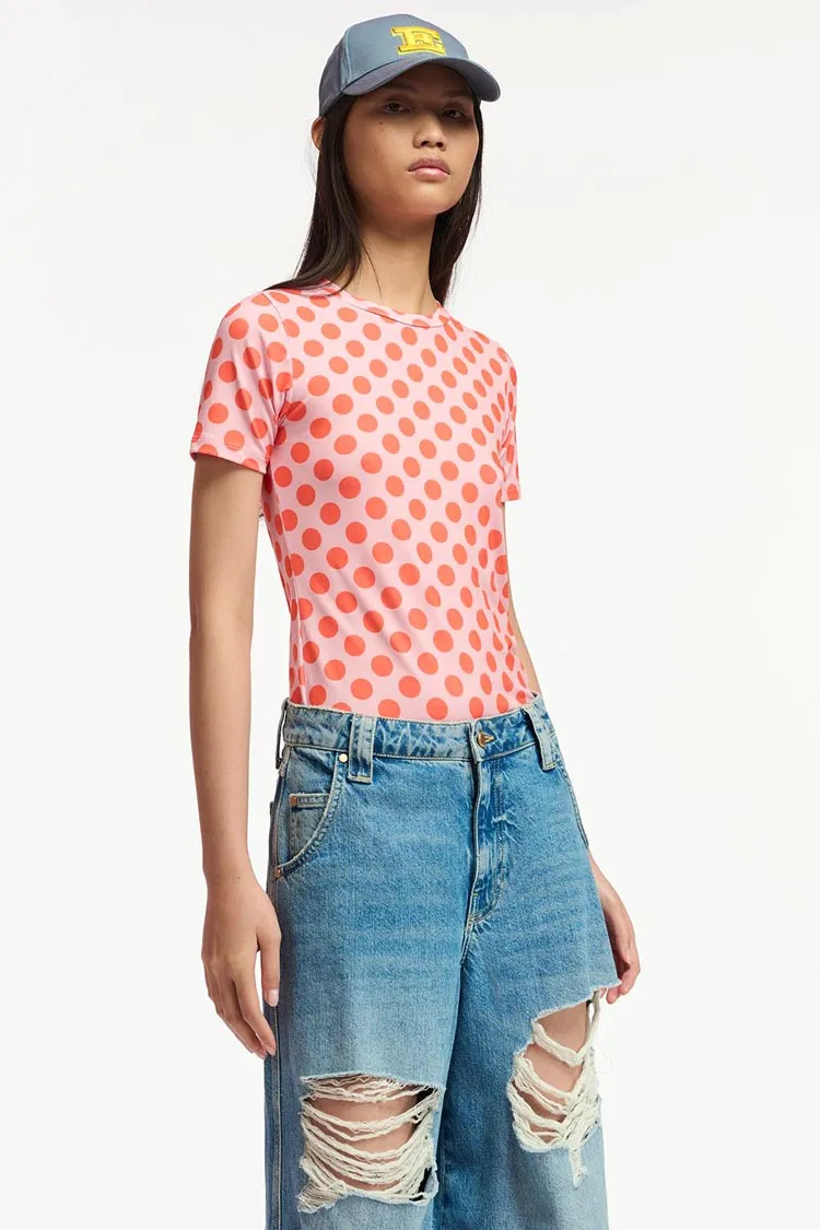 Fioco Polka-dotted SS Jersey Shirt