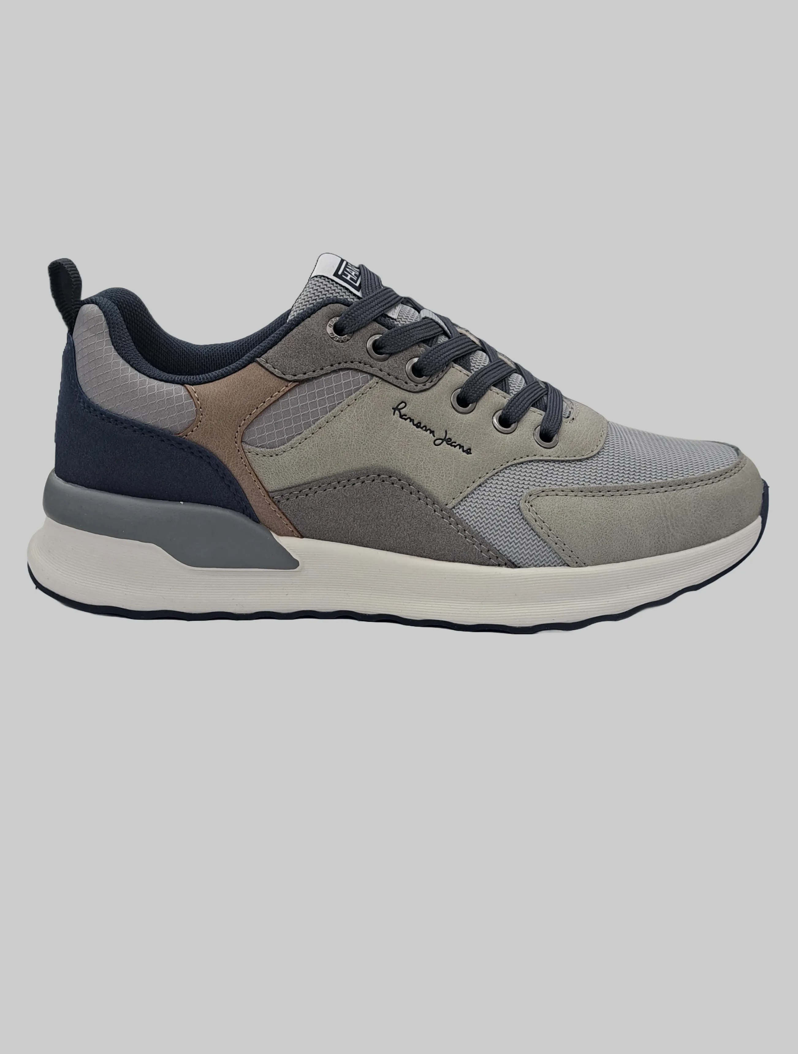 IJ LEATHER & VELVET SNEAKERS