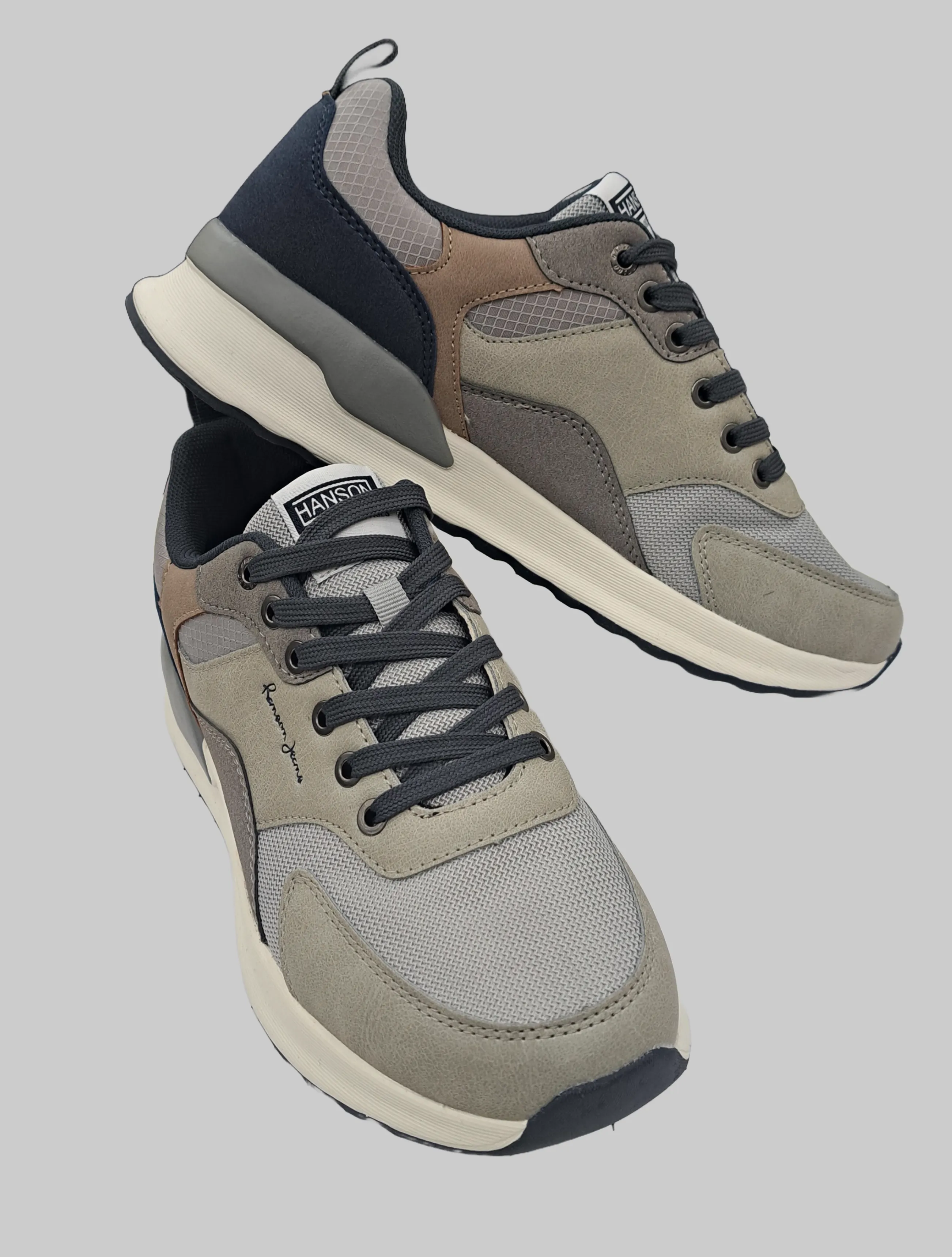 IJ LEATHER & VELVET SNEAKERS