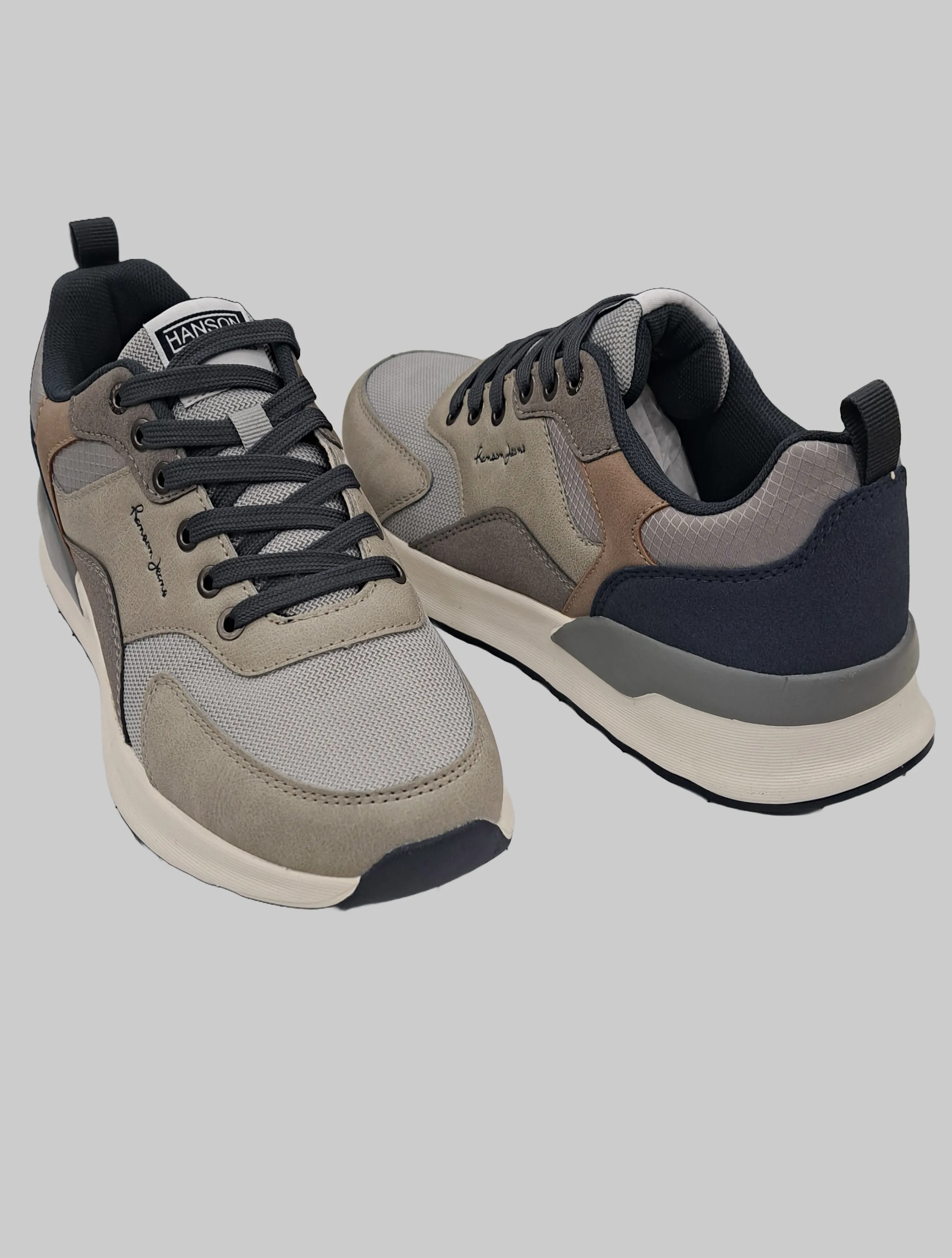IJ LEATHER & VELVET SNEAKERS
