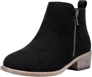 Jeossy Women's Ankle Boots, Classic Low Heeled Short Booties, Casual Comfortable Boots