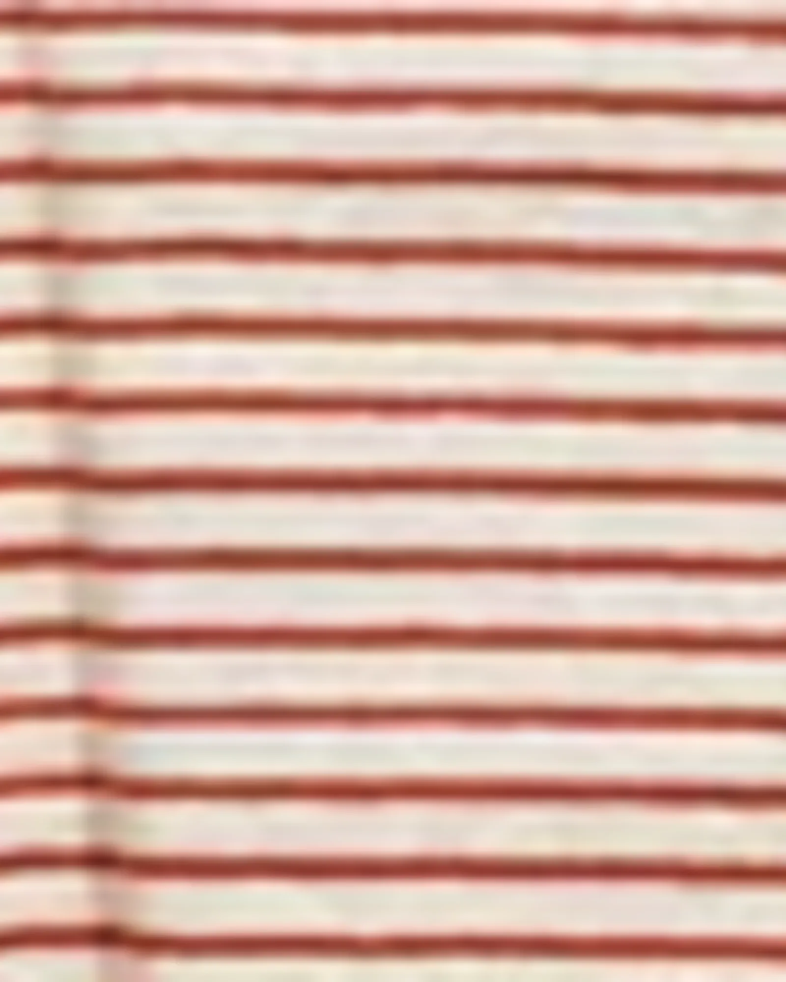 Kangaroo Striped Casual Tee | Ivory / Red