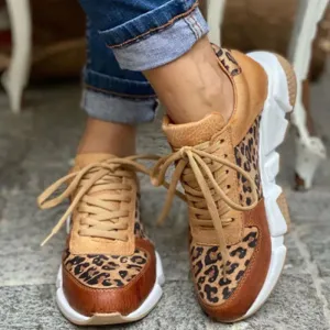 Leopard | Casual Sneakers with Thick Soles