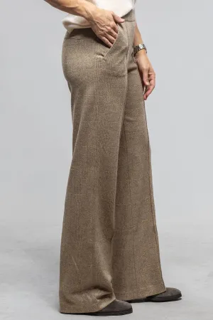 MAC Chiara Smart Pant In Light Shadow Check Green