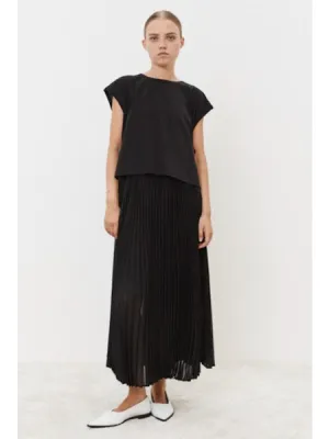 MEIMEIJ - NAVY PLISSE DRESS