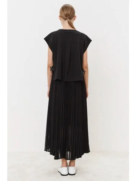 MEIMEIJ - NAVY PLISSE DRESS