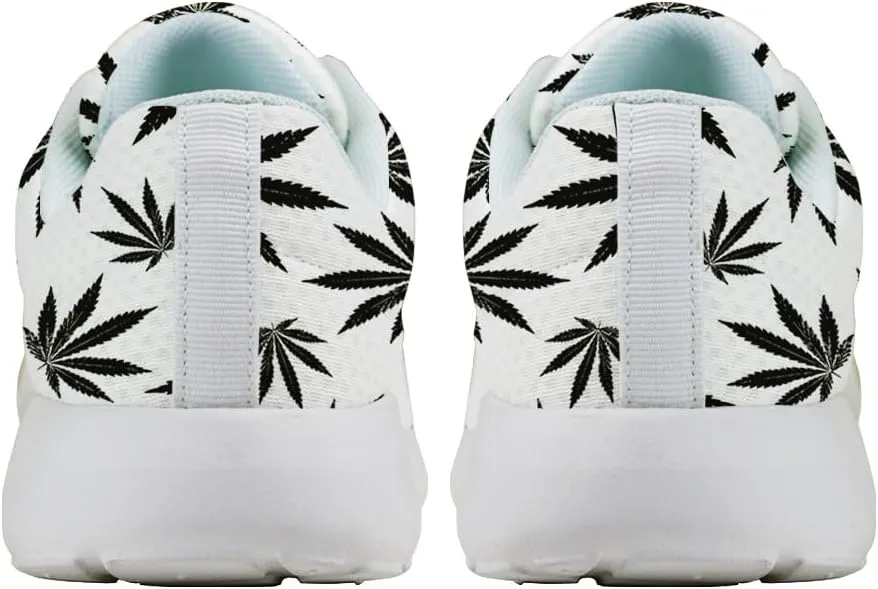 Men Women Marijuana Sneakers Pot Leaf Weed Shoes Comfortable Running Walking Tennis Shoes