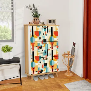 Mid Century Modern Bauhaus Desiged Shoe Storage Shoe Cabinet