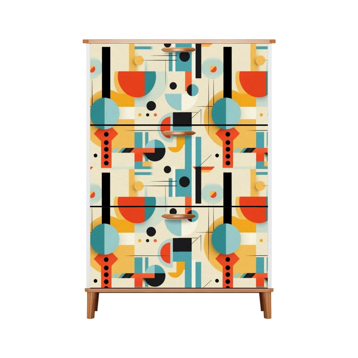Mid Century Modern Bauhaus Desiged Shoe Storage Shoe Cabinet