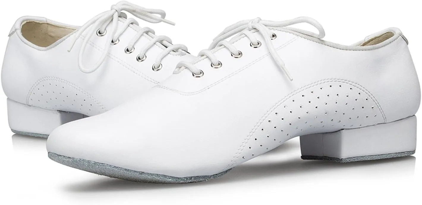 Minishion Men's TH173 Lace-up Comfortable Leather Wedding Ballroom Latin Taogo Dance Shoes