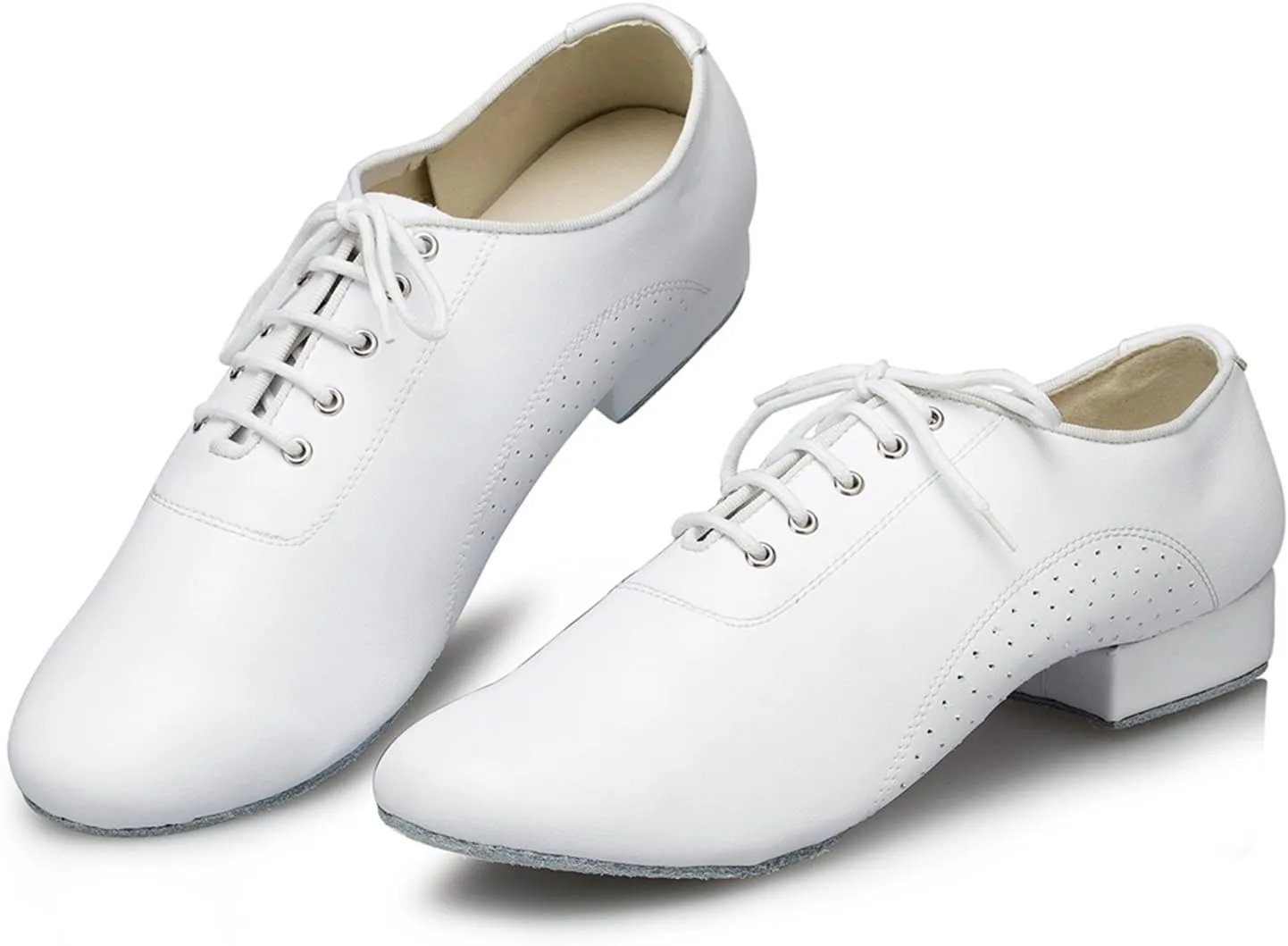 Minishion Men's TH173 Lace-up Comfortable Leather Wedding Ballroom Latin Taogo Dance Shoes
