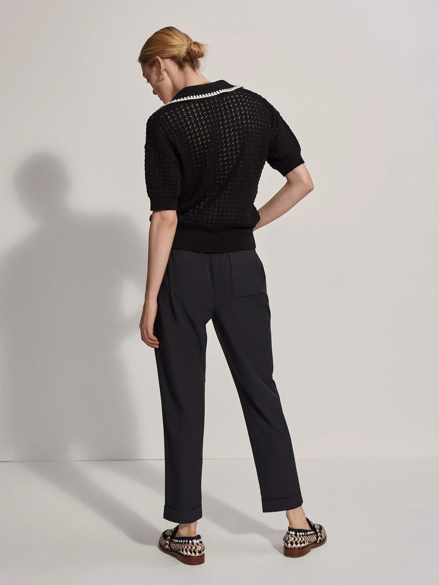 Monte V Neck Knit Polo