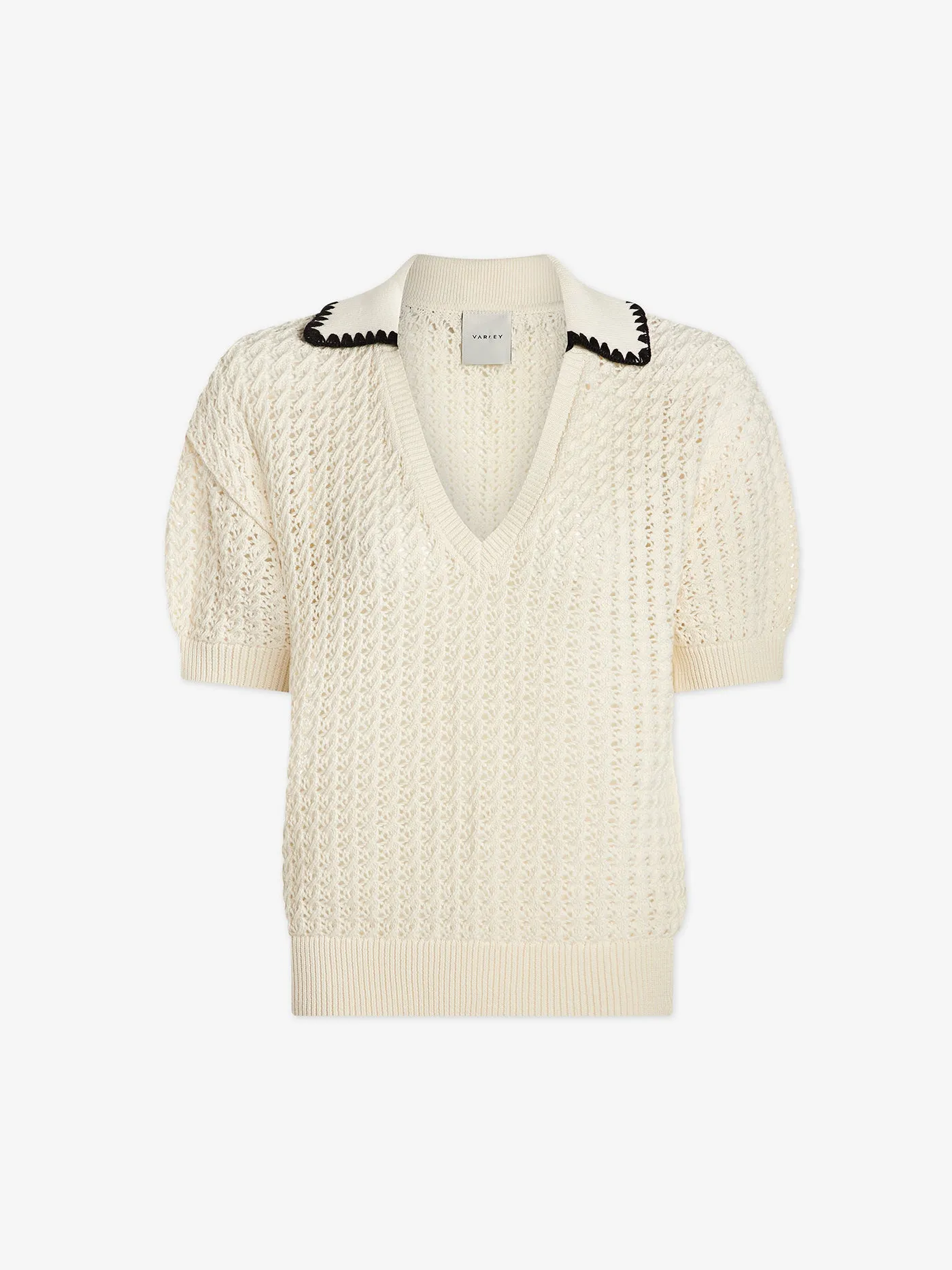Monte V Neck Knit Polo