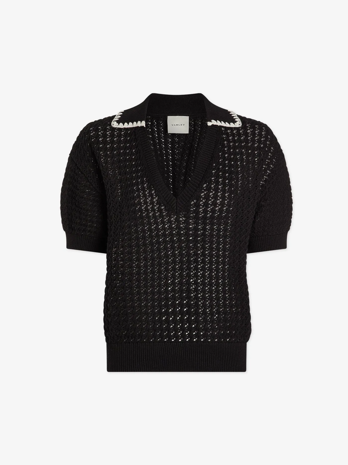 Monte V Neck Knit Polo