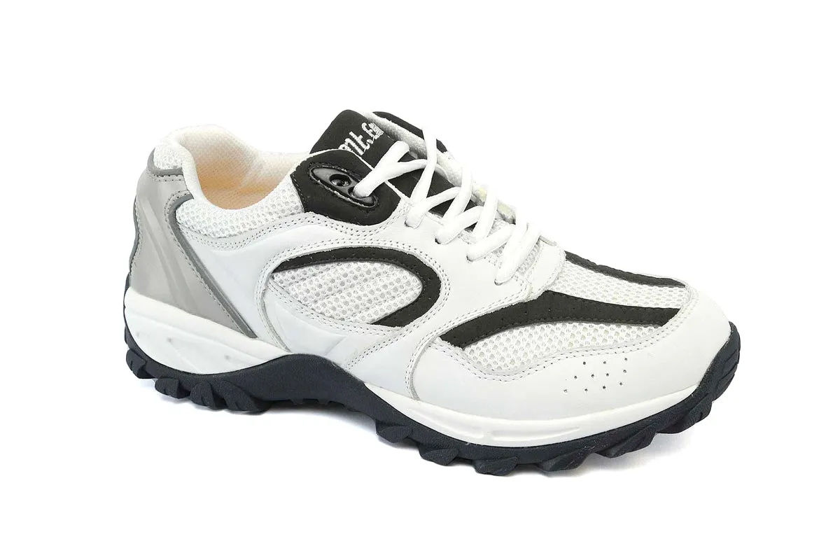 Mt. Emey 9702-3L White - Men's Explorer I Black Athletic Shoe with Laces