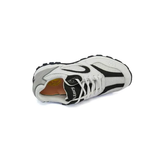 Mt. Emey 9702-3L White - Men's Explorer I Black Athletic Shoe with Laces